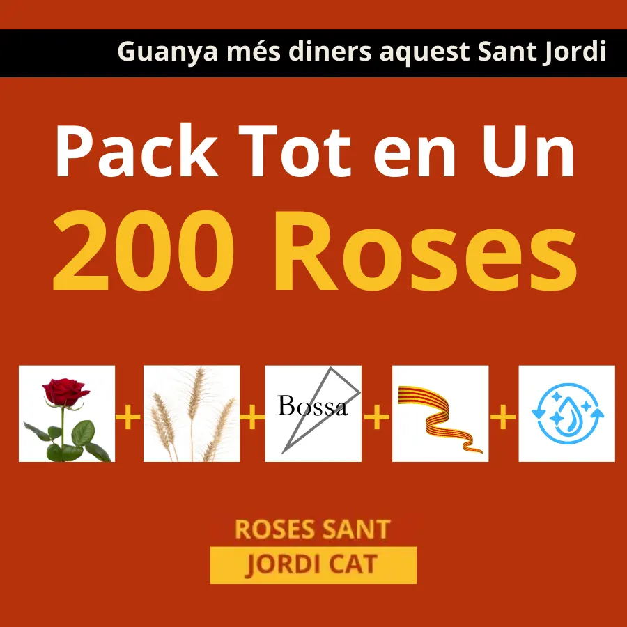 Pack Tot en 1 200 Roses